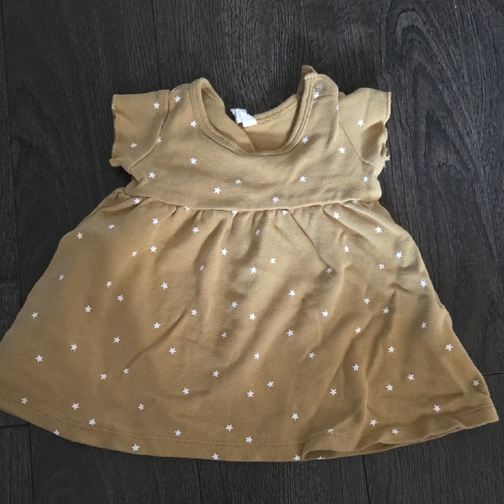 Quincy Mae Tan Starry Kids Dress